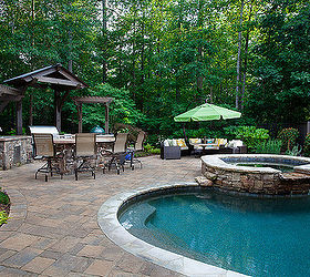 tranquil outdoor living project, decks, outdoor living, pool designs
