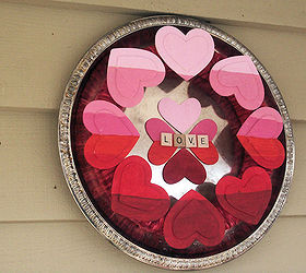 Ombre Painted Valentine Wreath