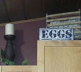 junking up my living space with rummage finds and wood signs, home decor, living room ideas, painted furniture, repurposing upcycling, Bought this egg crate at a rummage sale where else Added a scrap wood sign