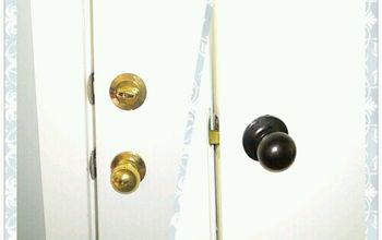 Updating Ugly Brass Door Knobs