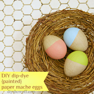 simple easter craft, crafts, Creating a dip dyed look