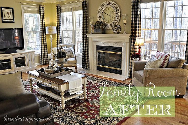 family room reveal making what you have work, flooring, home decor