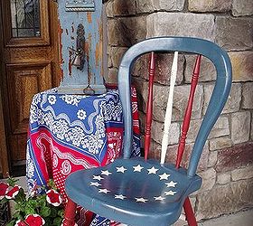 hand painted furniture, chalk paint, painted furniture, Betsy Ross handpainted chair
