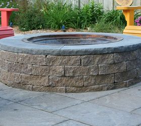 Natural Flagstone Patio & Fire Pit | Hometalk