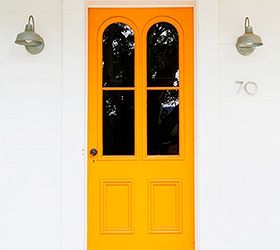 how to add instant curb appeal stunning front door ideas, curb appeal, doors, BAM Tangerine Love it