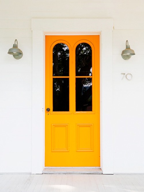 how to add instant curb appeal stunning front door ideas, curb appeal, doors, BAM Tangerine Love it