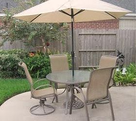 patio furniture redo, Completed project repainted and new slings