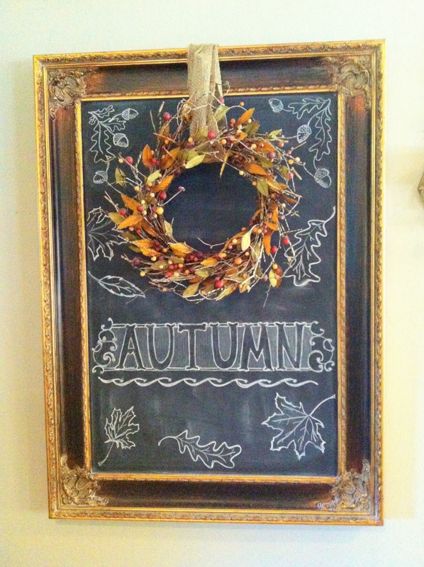 autumn chalk art, crafts, seasonal holiday decor