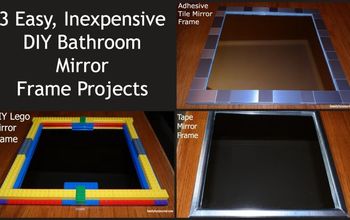  Três molduras de espelho de banheiro faça você mesmo