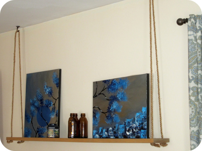 diy swing shelf, home decor, shelving ideas