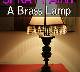 lamp makeover how to spray paint a brass lamp