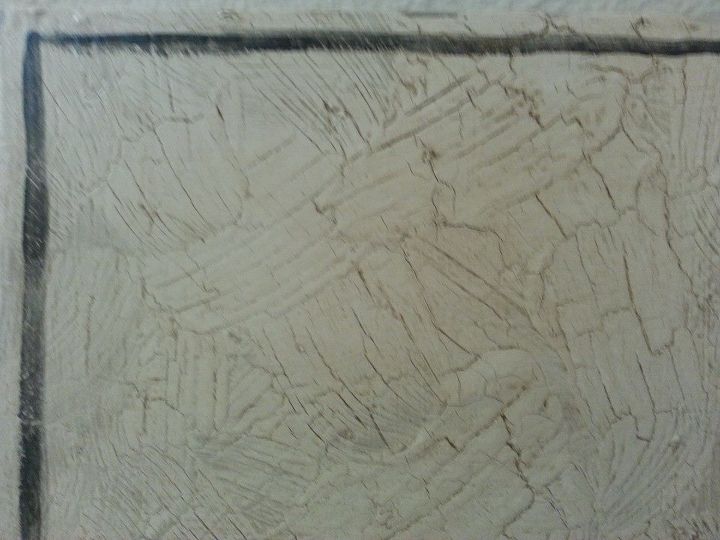 como fazer a pintura decoupage parecer um transfer antigo em madeira, Apar ncia texturizada com Chalk Paint de Annie Sloan