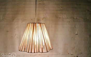 Deconstructed Lamp Shade Lights  #LightingIdeas