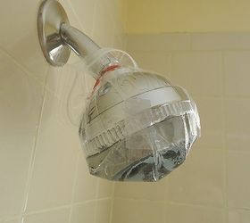 how to make a dirty showerhead look like new again, cleaning tips, During Be Patient