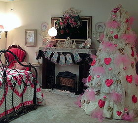 valentine tree, crafts, seasonal holiday decor, valentines day ideas