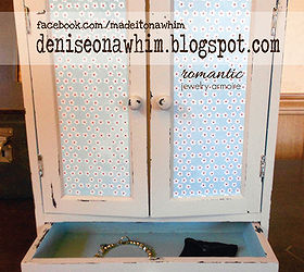 goodwill find turned romantic jewelry armoire, cleaning tips, cute little drawer for storage