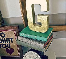 diy gold metal letter, crafts, DIY Gold Metal Letter