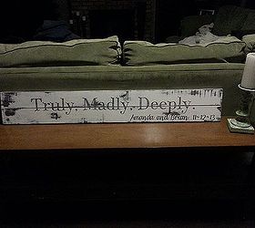 truly madly deeply pallet sign, crafts, pallet, repurposing upcycling, Shined up and ready for my niece I hope she loves it