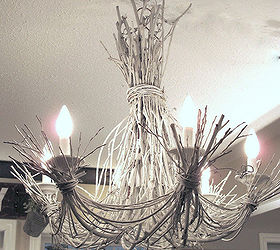 light up your life with a twig chandelier, crafts, lighting, This chandelier looks complicated but that couldn t be further from the truth