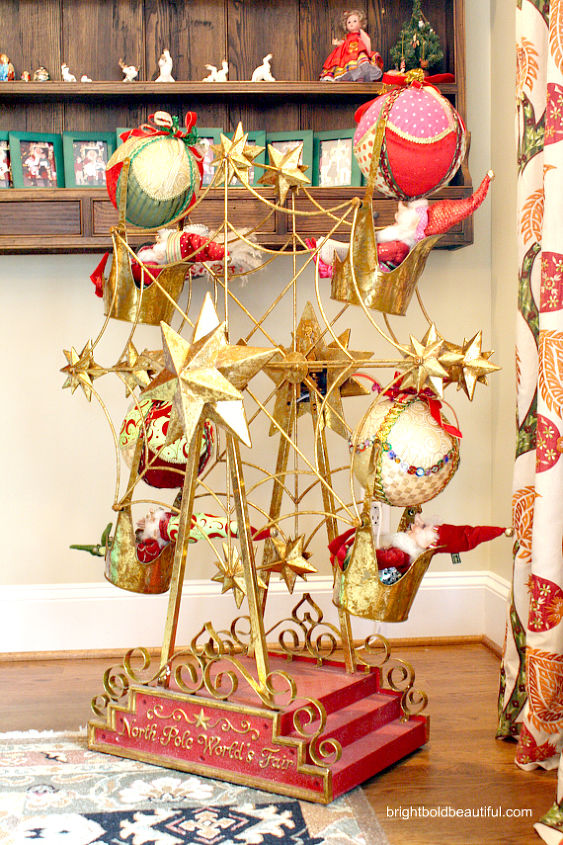 holiday home tour, christmas decorations, seasonal holiday decor, This Mark Roberts Ferris Wheel is the coolest
