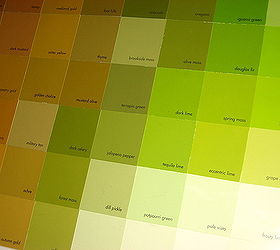 diy paint chip art, home decor, painting, All the paint color names fun to look at up close