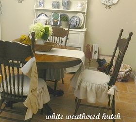 drop cloth table runner diy, crafts, home decor, Drop cloth Table Runner to match my Drop Cloth cushion covers