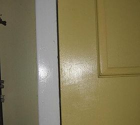 door unhinged, doors, home maintenance repairs, Lower portion of strike side