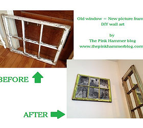 old window repurposed into photo frame upcyle diy, home decor, repurposing upcycling