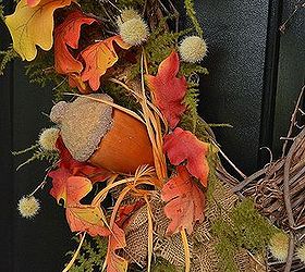 fall home tour, flowers, gardening, seasonal holiday d cor, wreaths, Front door wreath