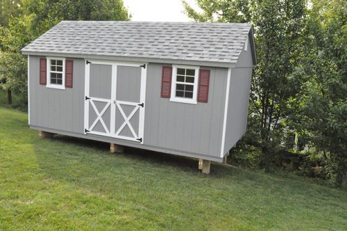 building a shed foundation, diy, home improvement, My friend purchased a prefabricated shed and even the manufacturer was impressed with the foundation
