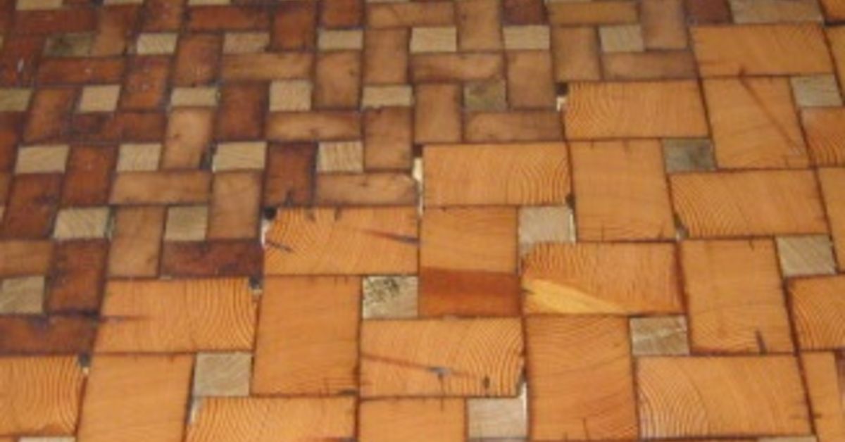 End Grain Cobble Block Wood Tile Flooring | Hometalk