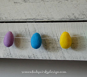 hang a simple little easter egg garland to celebrate spring, crafts, easter decorations, seasonal holiday decor