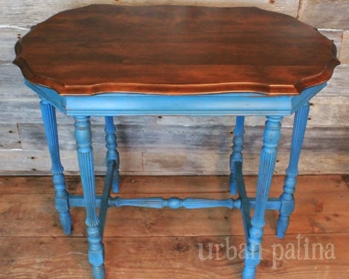 antique side table refresh, chalk paint, painted furniture