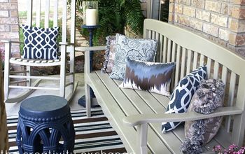 Front Porch Revamp- How to Spray Paint Outdoor Furniture