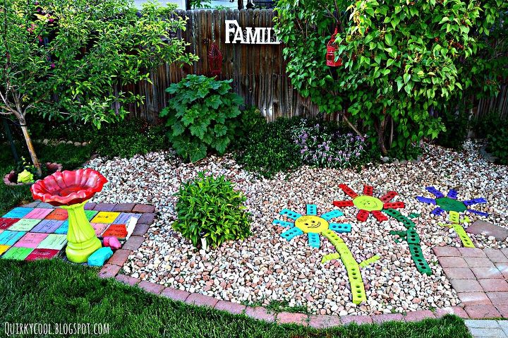 Recycled Bricks From An Old Fireplace Turned Into Colorful Yard Art recycled bricks from an old fireplace turned into colorful yard art, landscape, outdoor living - Recycled Bricks From An Old Fireplace Turned Into Colorful Yard Art