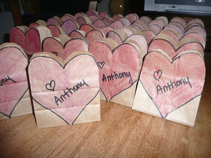 last year s paper bag valentines, crafts, valentines day ideas, Happy Valentine s Day Love Anthony