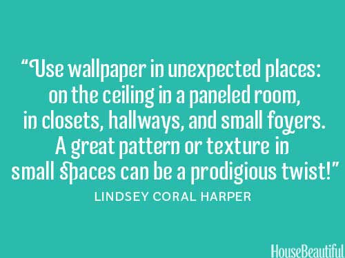 wallpaper a classic choice, home decor, wall decor, Great advice Lindsey Coral Harper via House Beautiful