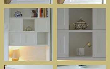 My $25.00 solution to expensive built in book shelves!
