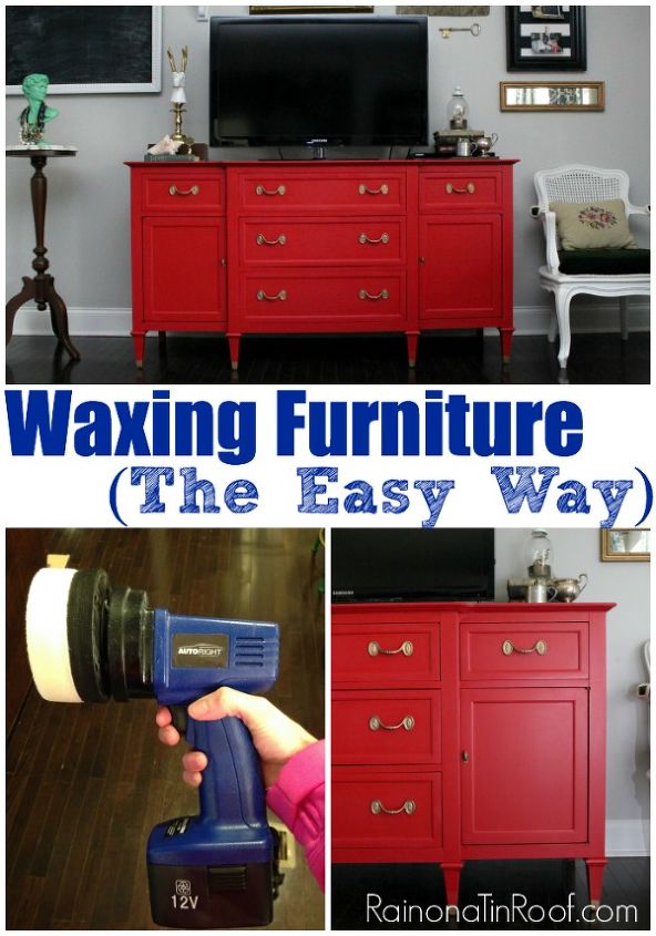 waxing furniture the easy way, painted furniture, One little tool will take your waxing skills from mediocre to amazing