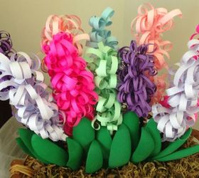 mother s day curly paper hyacinths, crafts
