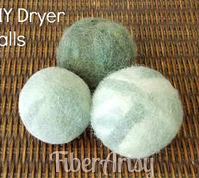 easy diy felted wool dryer balls, crafts
