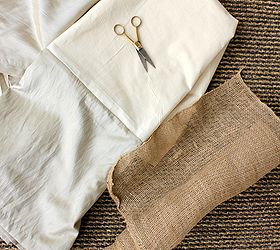 how to make a burlap bed skirt, bedroom ideas, crafts, home decor, I used my existing bed skirt and really wide burlap ribbon
