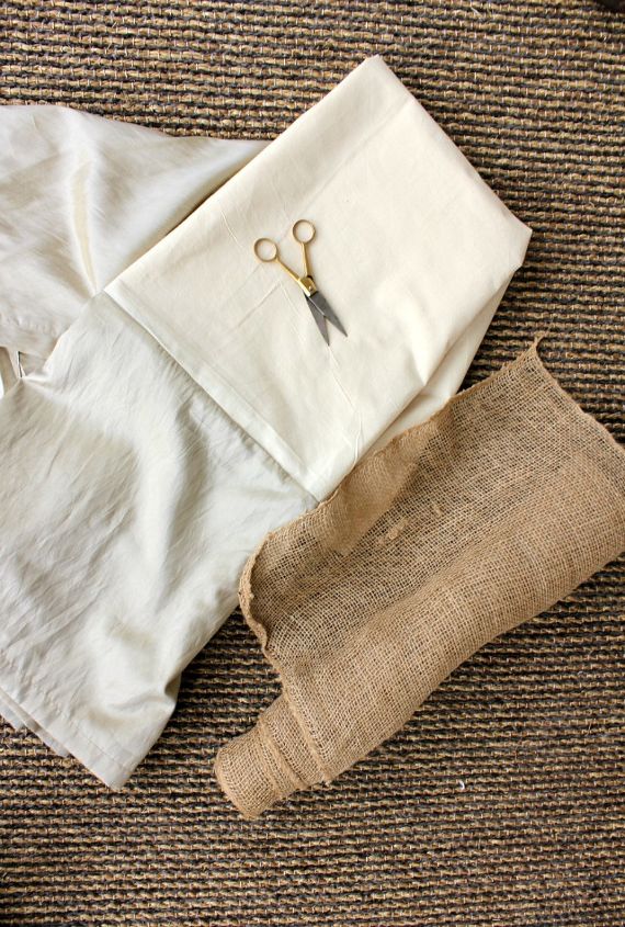 how to make a burlap bed skirt, bedroom ideas, crafts, home decor, I used my existing bed skirt and really wide burlap ribbon
