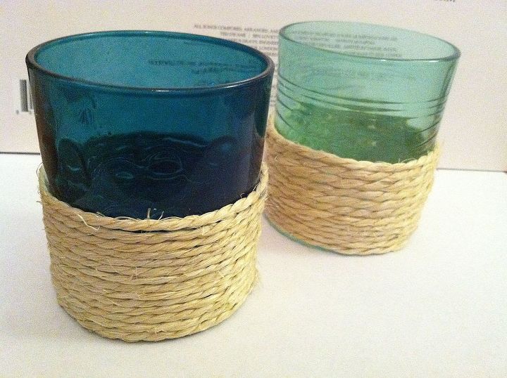 create expensive votive knockoffs for 3, crafts, home decor, The end result Beautiful twine votives for 3 a piece