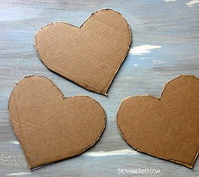 twig heart trivet, crafts, seasonal holiday decor, Cut out some cardboard hearts