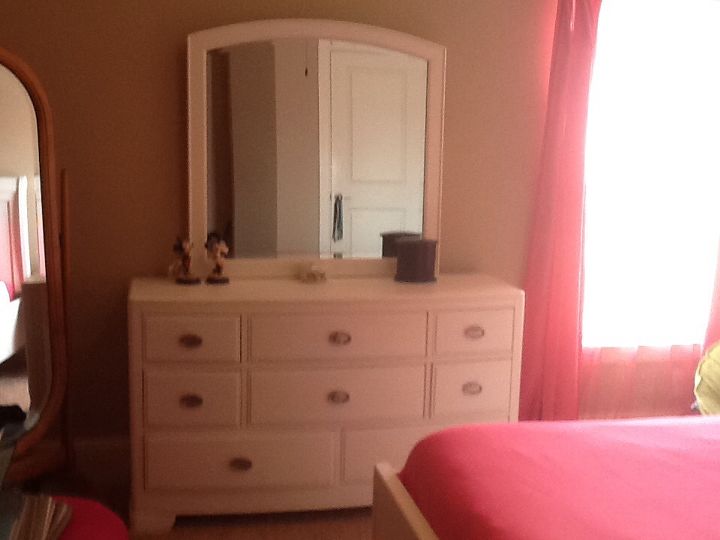 q girls white bedroom furniture, bedroom ideas, home decor, painted furniture, White dresser