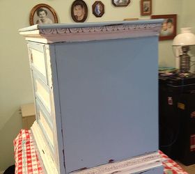 old night stand of my parents transformed into a chippy lil delight, painted furniture