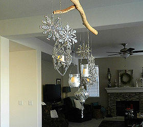 diy christmas ornament and mason jar chandelier, christmas decorations, crafts, mason jars, seasonal holiday decor
