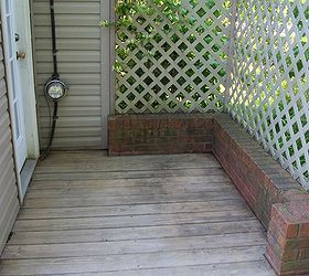 how to clean a deck, cleaning tips, decks, outdoor living, The cleaning solution bleached out the wood but we planned to cover it with stain anyway