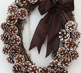 8 great things you can do with pinecones, christmas decorations, crafts, repurposing upcycling, seasonal holiday decor, thanksgiving decorations, wreaths